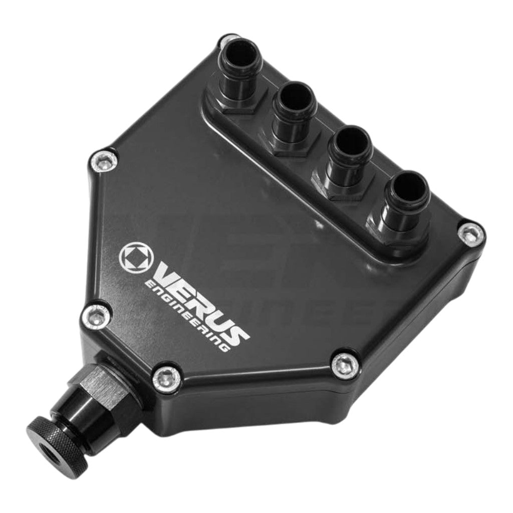 VERUS ENGINEERING A0477A-BLK Air Oil Seperator Kit, Black for FORD Mustang GT / GT350 / GT350R (S550) Photo-0