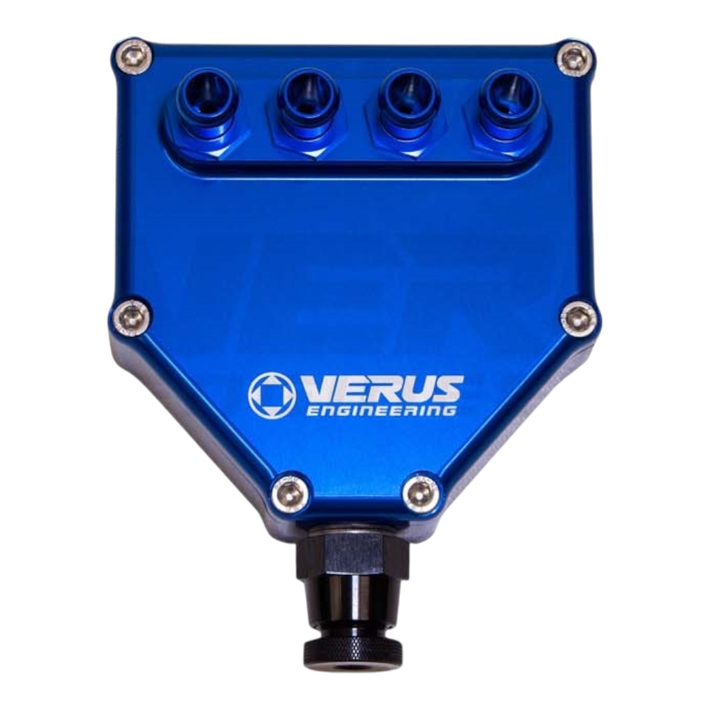 VERUS ENGINEERING A0482A-BLU Air Oil Separator Kit, Blue for SUBARU WRX (VB) Photo-0