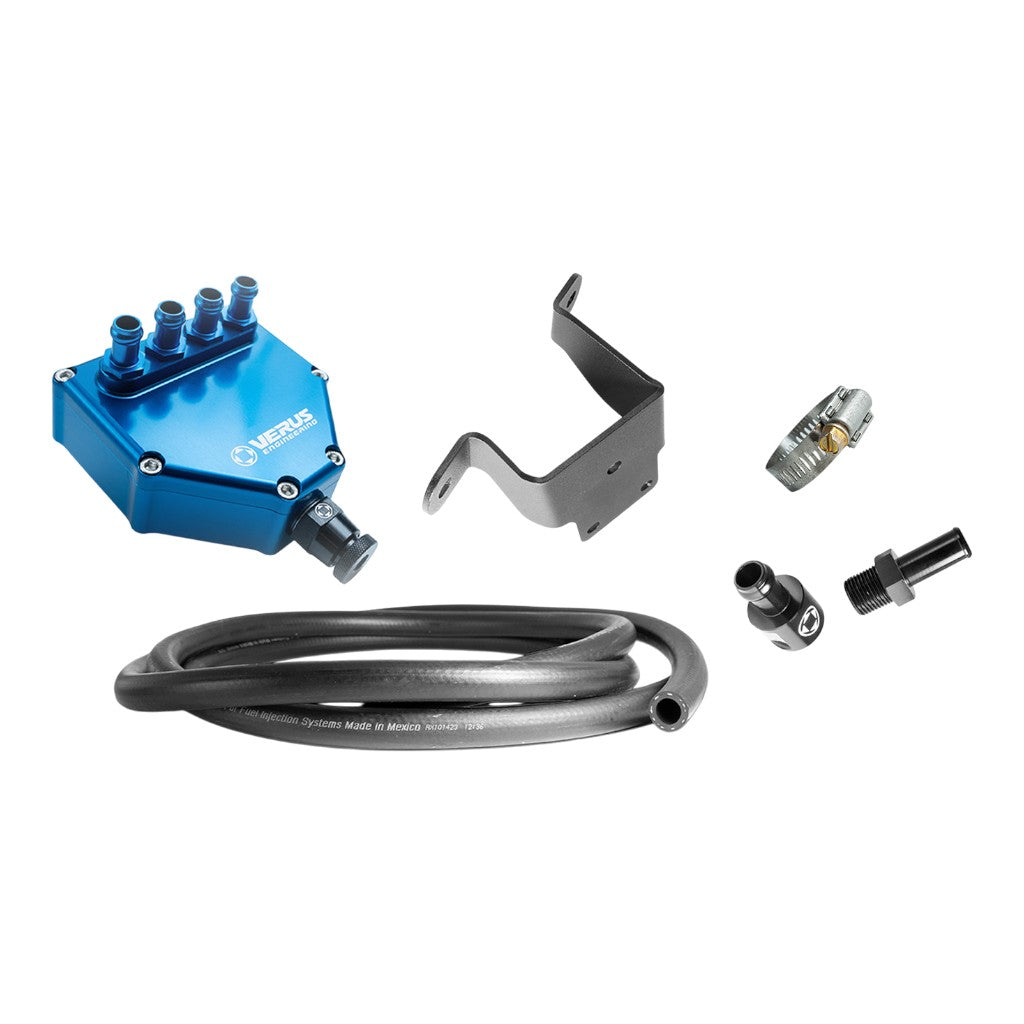 VERUS ENGINEERING A0482A-BLU Air Oil Separator Kit, Blue for SUBARU WRX (VB) Photo-1