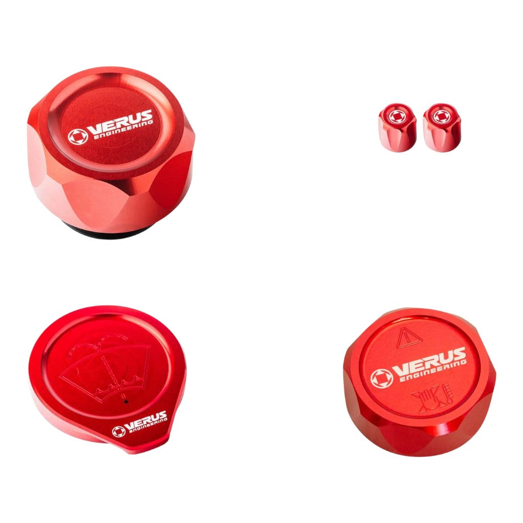 VERUS ENGINEERING A0487A-RED-FHS Engine Bay Cap Kit FHS, Red for FORD Bronco Photo-0