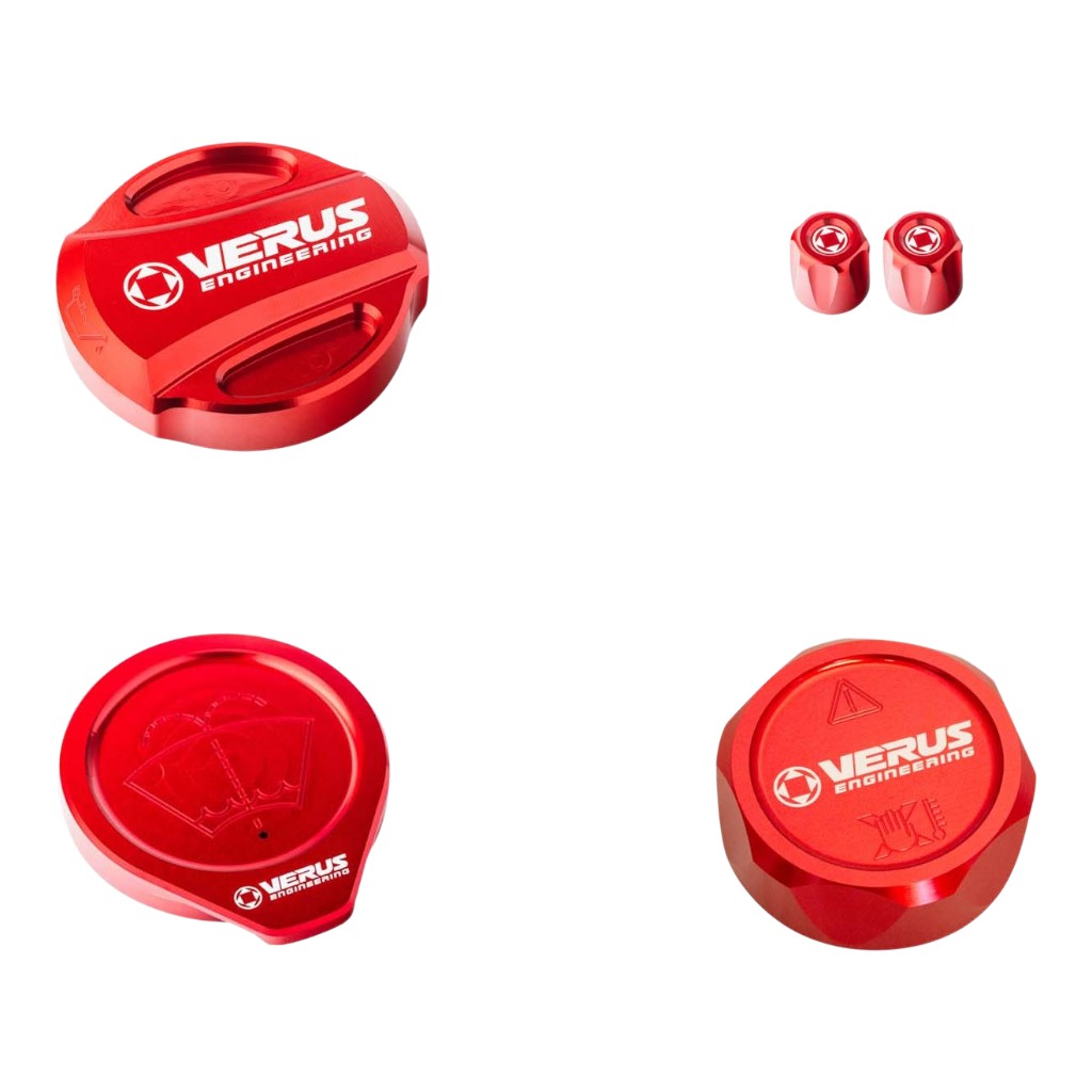 VERUS ENGINEERING A0487A-RED-RLA Engine Bay Cap Kit RLA, Red for FORD Bronco Photo-0