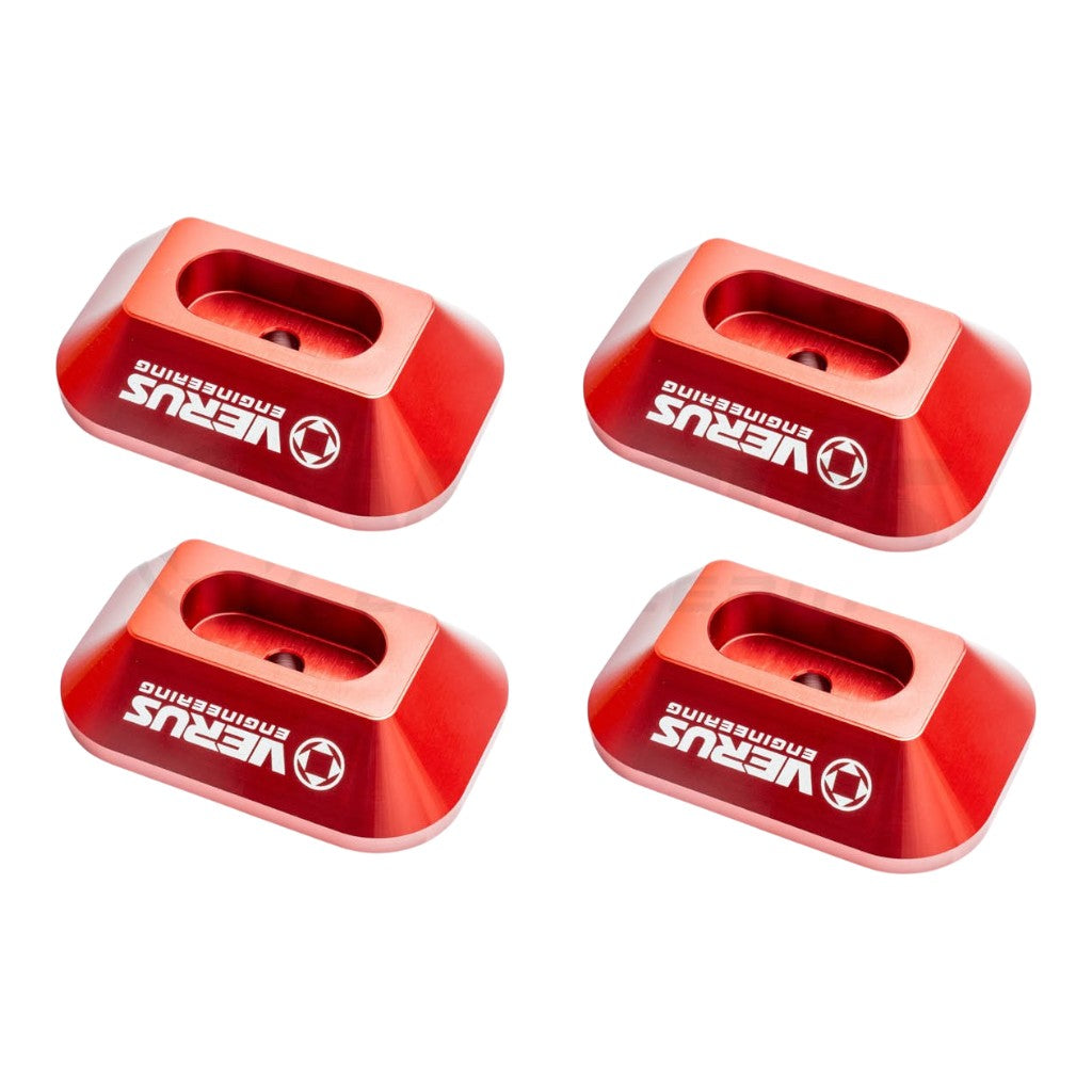 VERUS ENGINEERING A0510A-RED Replacement Jack Puck Kit, Red for TOYOTA Supra (Mk5) Photo-0