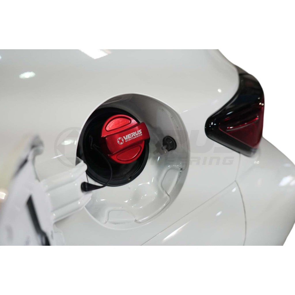 VERUS ENGINEERING A0567A-BLK Gas Cap Cover, Black for TOYOTA GR Corolla Photo-1