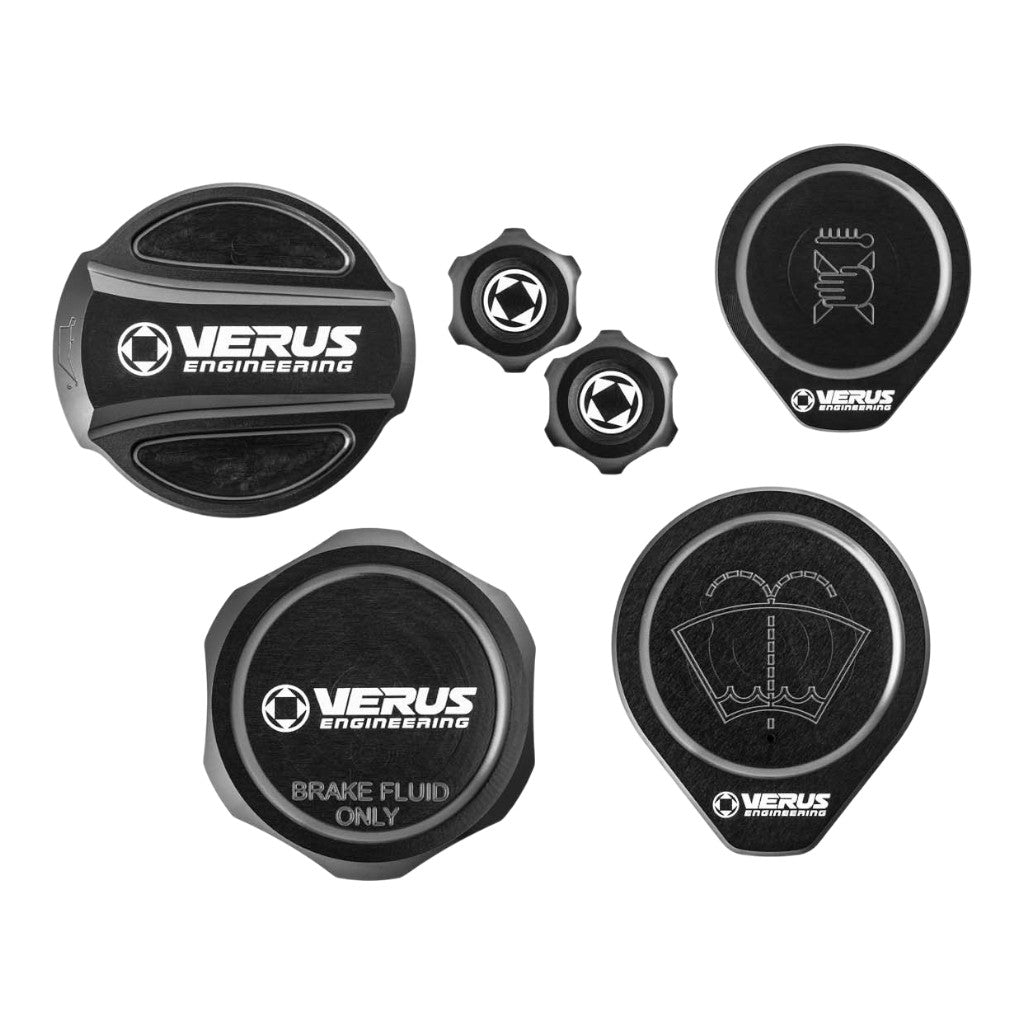 VERUS ENGINEERING A0584A-BLK-RLA Engine Bay Cap Kit RLA, Black for SUBARU WRX (VB) Photo-0