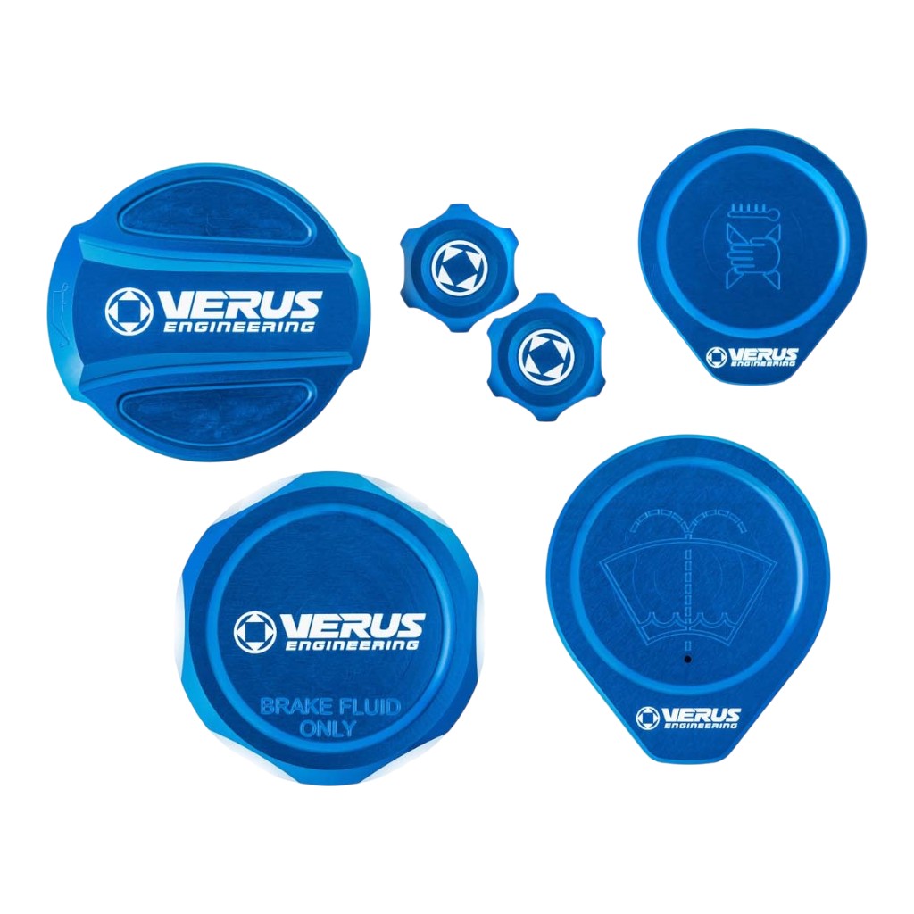 VERUS ENGINEERING A0584A-BLU-RLA Engine Bay Cap Kit RLA, Blue for SUBARU WRX (VB) Photo-0