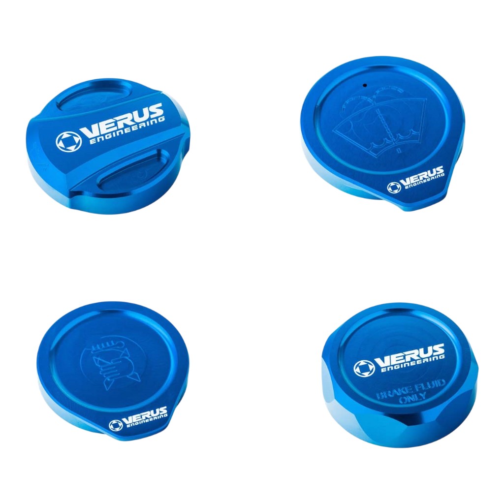 VERUS ENGINEERING A0585A-BLU-RLA Engine Bay Cap Kit RLA, Blue for SUBARU WRX / STI (GR / GV) Photo-0