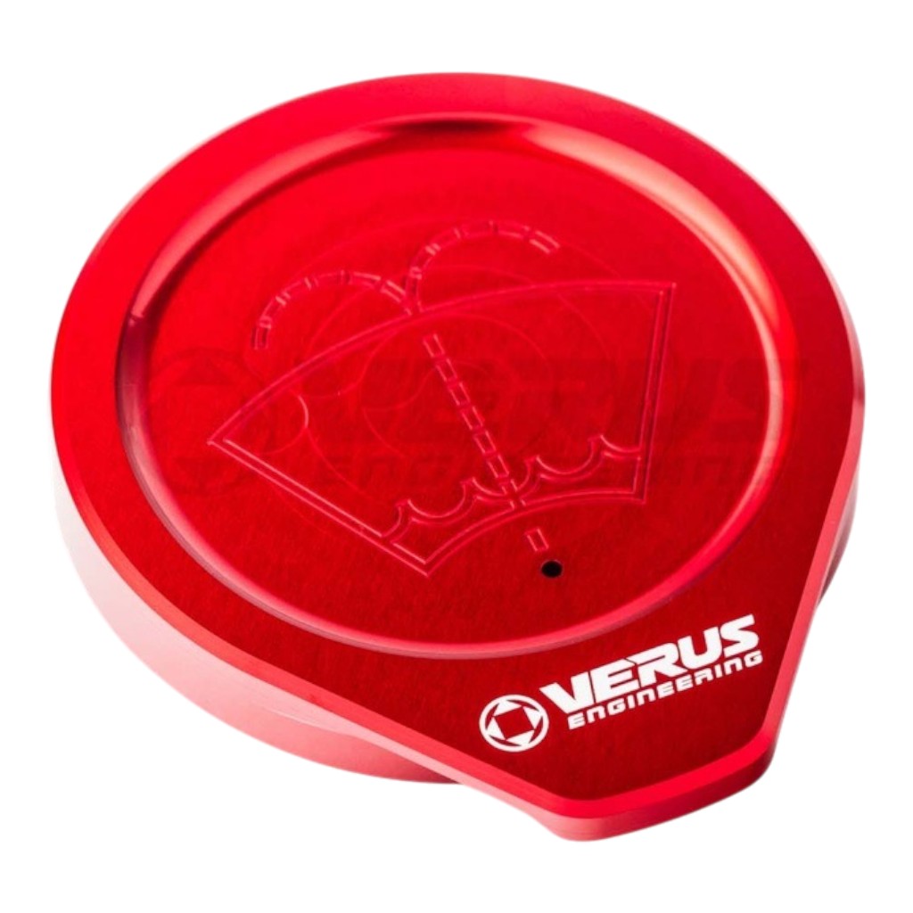 VERUS ENGINEERING A0587A-RED Windshield Washer Fluid Reservoir Cap, Red for SUBARU WRX / STI (VA) Photo-0
