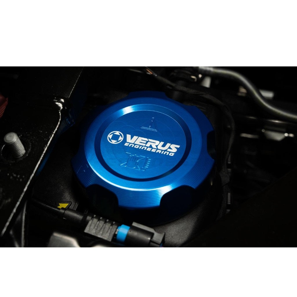 VERUS ENGINEERING A0591A-BLU Coolant Cap, Blue for BMW M2 (G87) / BMW M3 (G80) / BMW M4 (G82 / G83) Photo-1