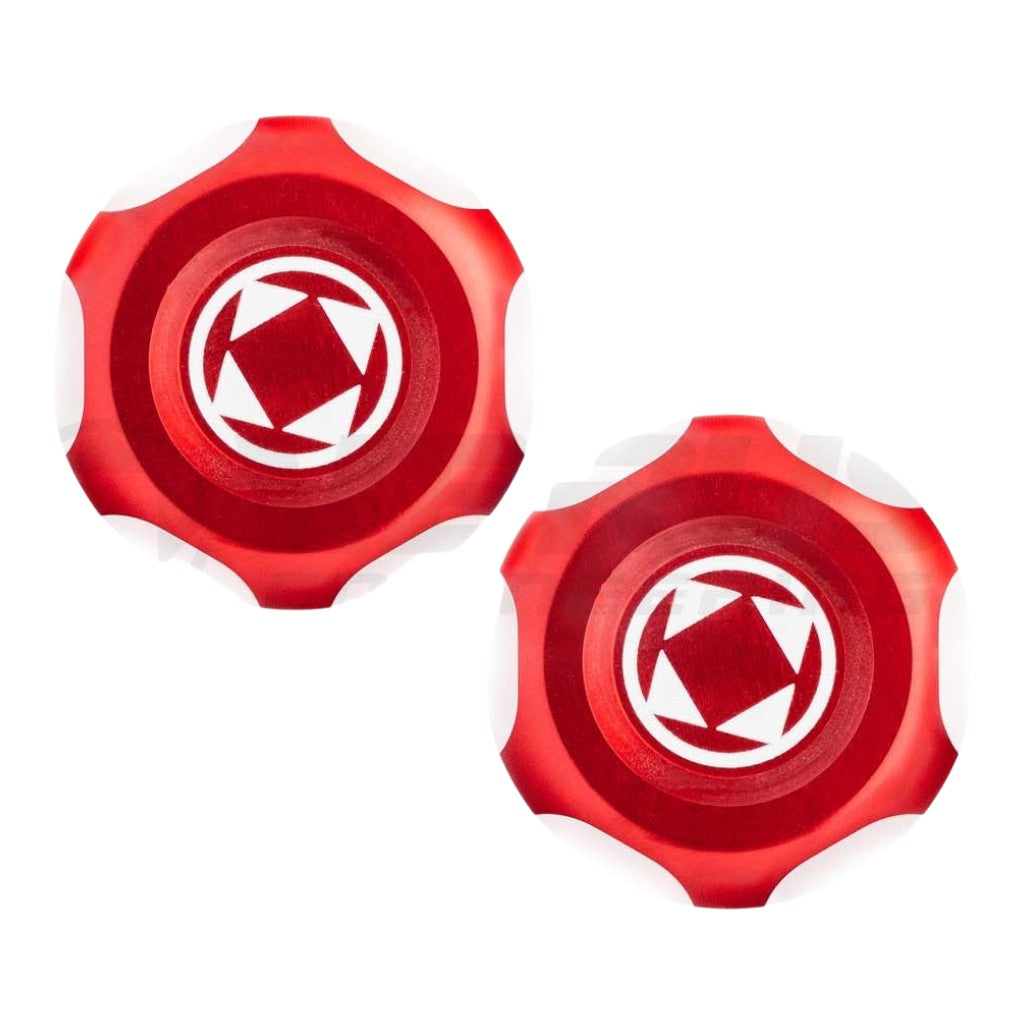 VERUS ENGINEERING A0627A-RED A/C Line Cap Kit, Red for SUBARU WRX (VB) Photo-0