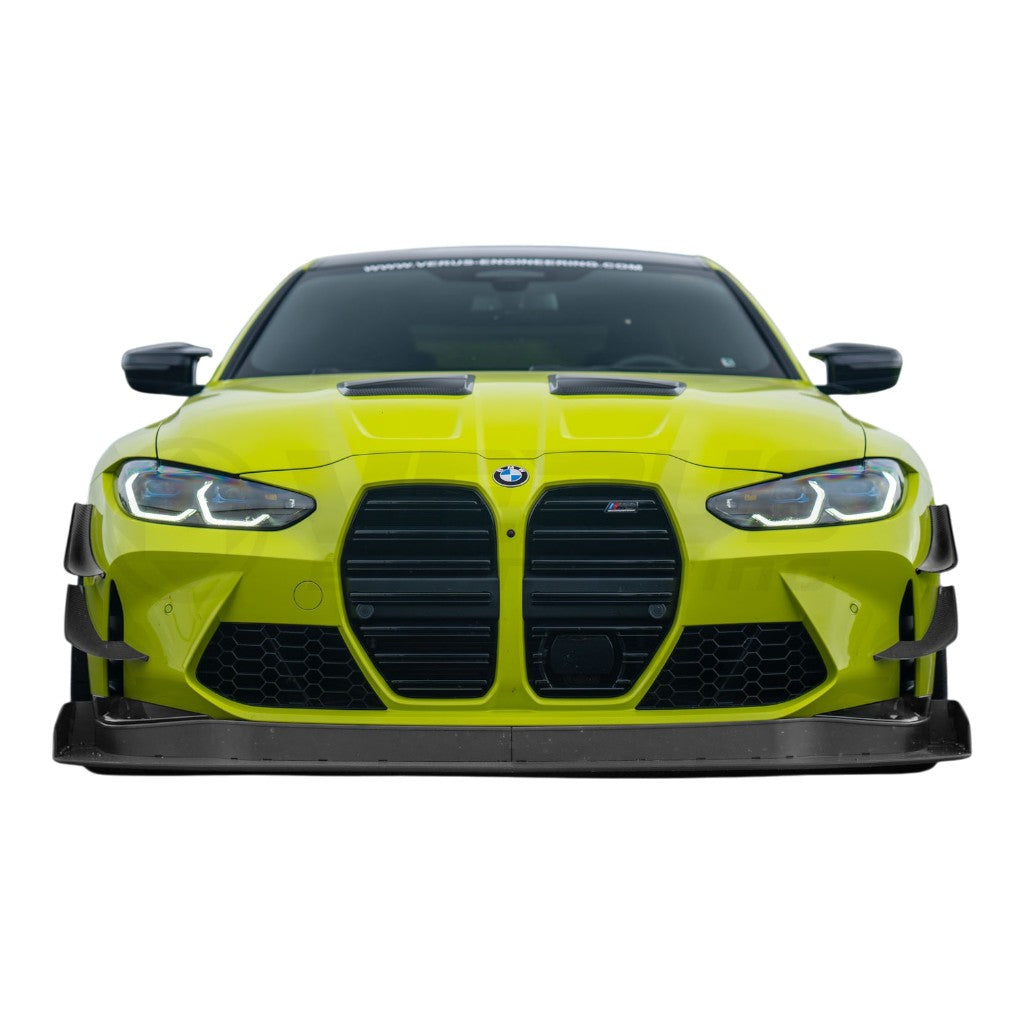 VERUS ENGINEERING A0658A Front Splitter Endplate Kit for BMW M3 (G80) / BMW M4 (G82) Photo-2