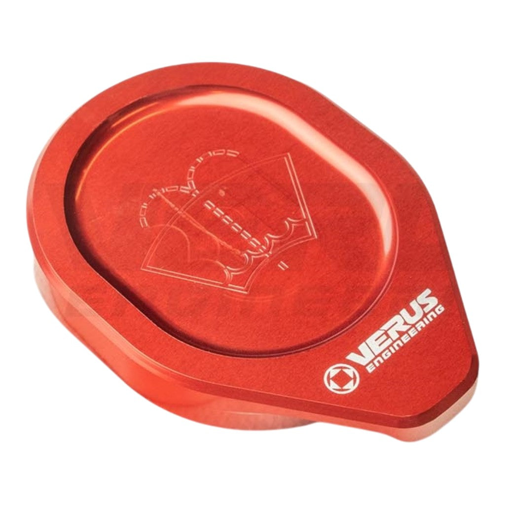 VERUS ENGINEERING A0686A-RED Windshield Washer Fluid Reservoir Cap, Red for HONDA Civic Type R (FL5) Photo-0