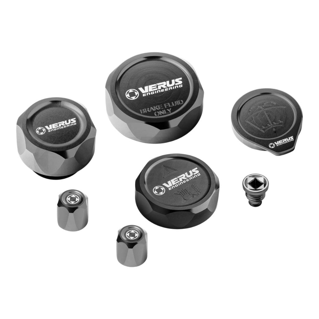 VERUS ENGINEERING A0687A-BLK-FHS Engine Bay Cap Kit FHS, Black for TOYOTA GR Corolla Photo-0