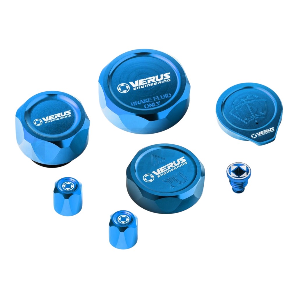 VERUS ENGINEERING A0687A-BLU-FHS Engine Bay Cap Kit FHS, Blue for TOYOTA GR Corolla Photo-0