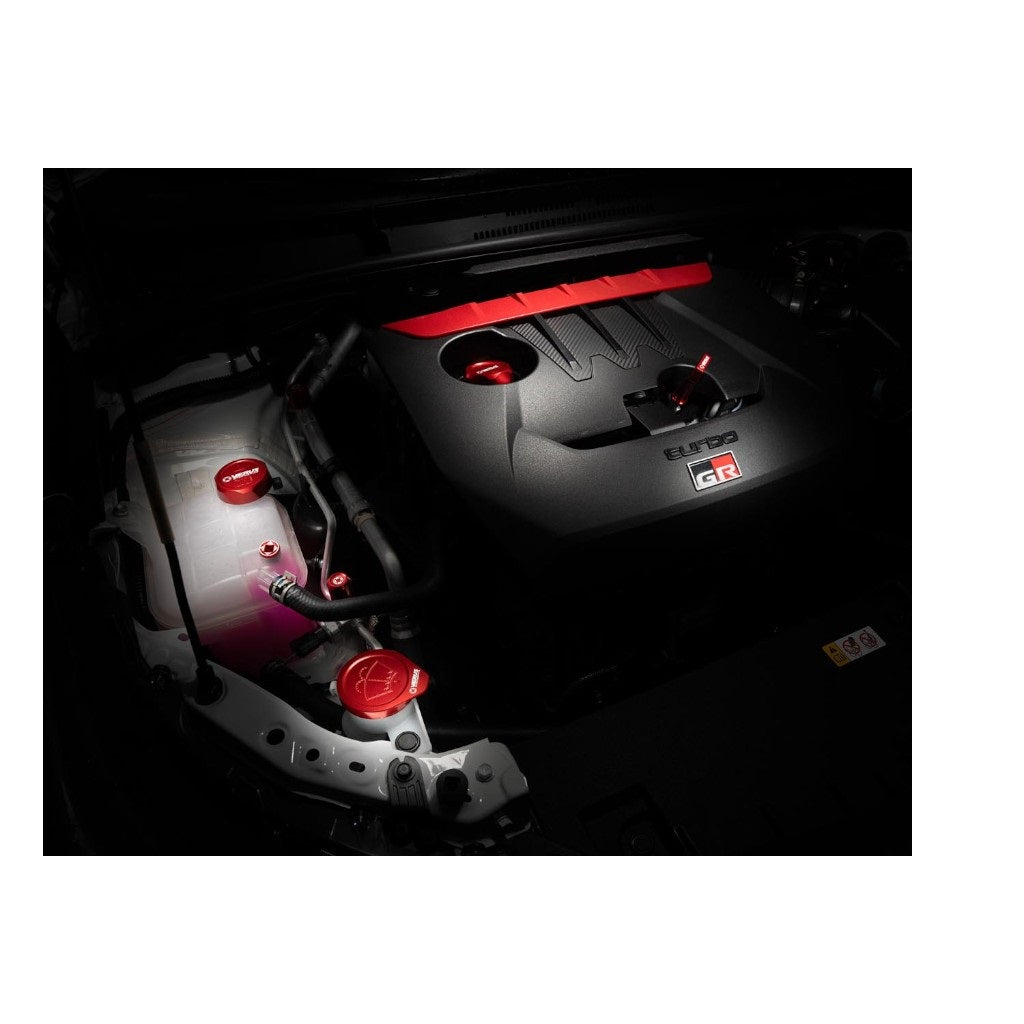 VERUS ENGINEERING A0687A-RED-FHS Engine Bay Cap Kit FHS, Red for TOYOTA GR Corolla Photo-1
