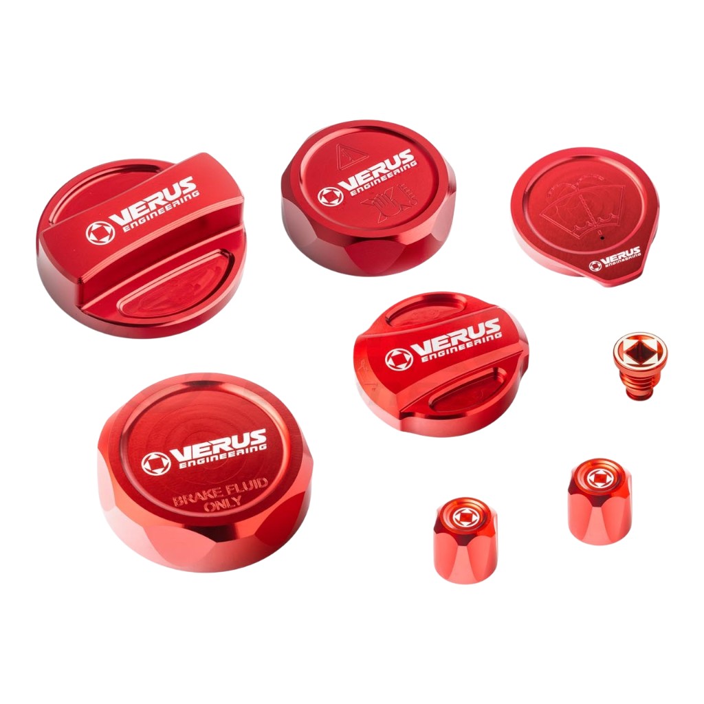 VERUS ENGINEERING A0688A-RED-RLA Full Car Cap Kit RLA, Red for TOYOTA GR Corolla Photo-0