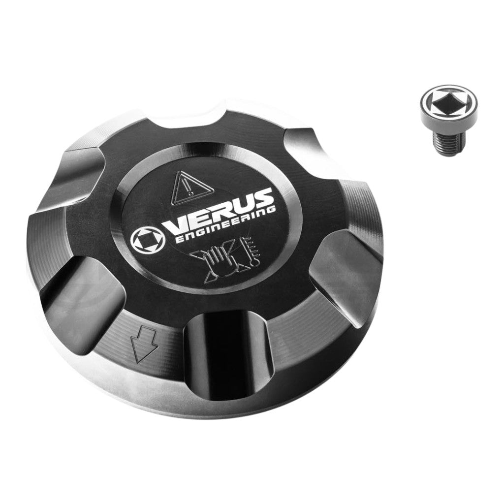 VERUS ENGINEERING A0695A-BLK Coolant Cap with Coolant Bleed Screw, Black for TOYOTA Supra (Mk5) Photo-0