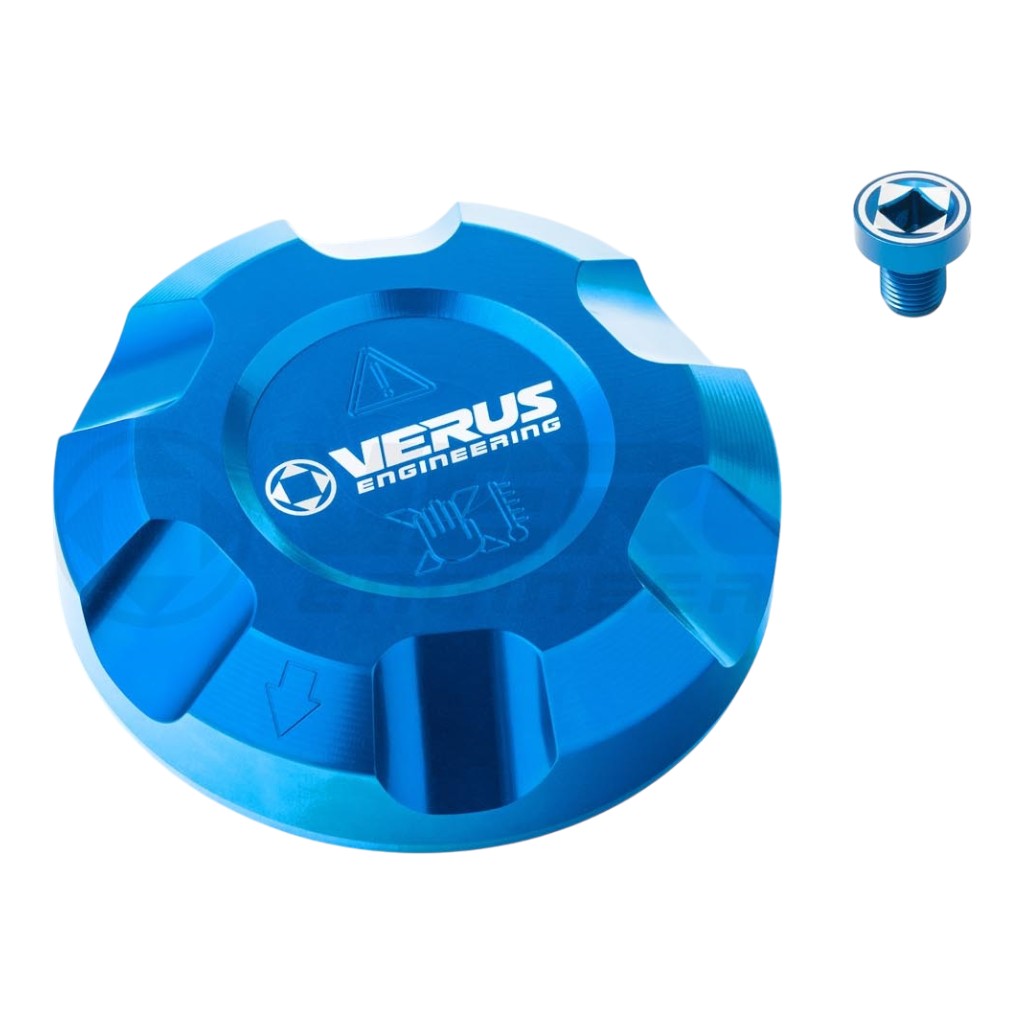 VERUS ENGINEERING A0695A-BLU Coolant Cap with Coolant Bleed Screw, Blue for TOYOTA Supra (Mk5) Photo-0