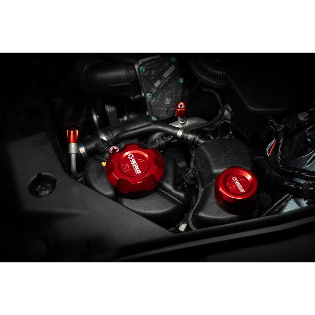 VERUS ENGINEERING A0695A-BLU Coolant Cap with Coolant Bleed Screw, Blue for TOYOTA Supra (Mk5) Photo-1