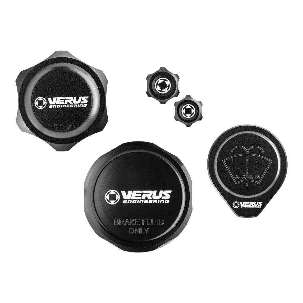 VERUS ENGINEERING A0765A-BLK-FHS Engine Bay Cap Kit FHS, Black for HONDA Civic Type R (FK8) Photo-0