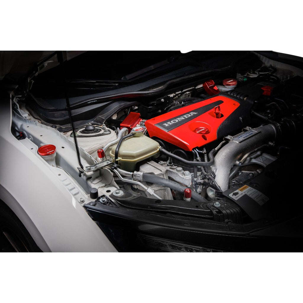 VERUS ENGINEERING A0765A-BLK-RLA Engine Bay Cap Kit RLA, Black for HONDA Civic Type R (FK8) Photo-1