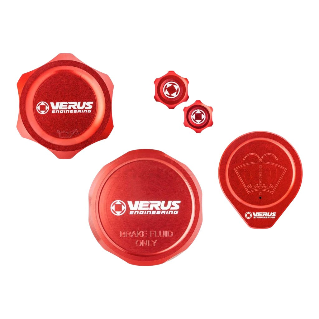 VERUS ENGINEERING A0765A-RED-FHS Engine Bay Cap Kit FHS, Red for HONDA Civic Type R (FK8) Photo-0