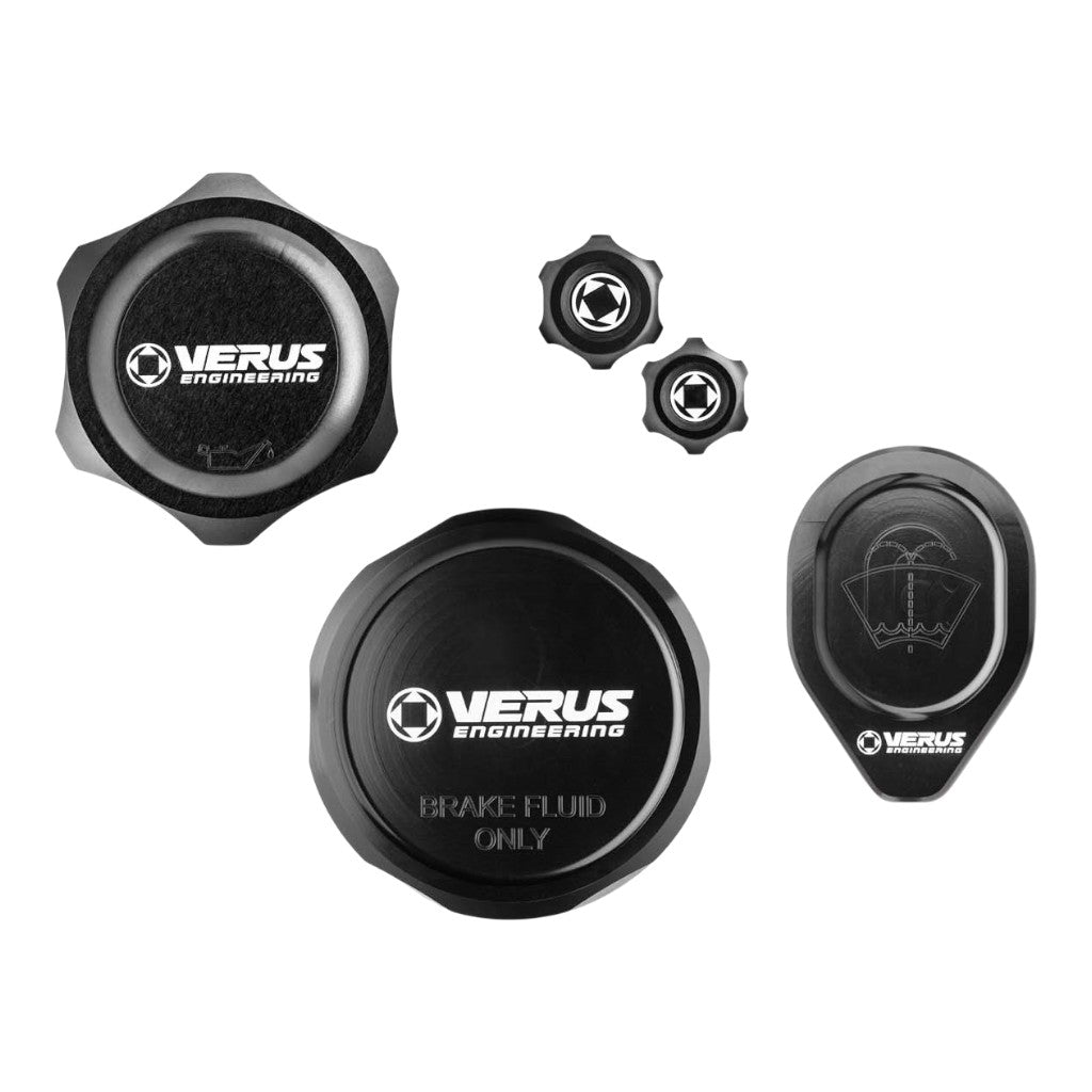 VERUS ENGINEERING A0766A-BLK-FHS Engine Bay Cap Kit FHS, Black for HONDA Civic Type R (FL5) Photo-0