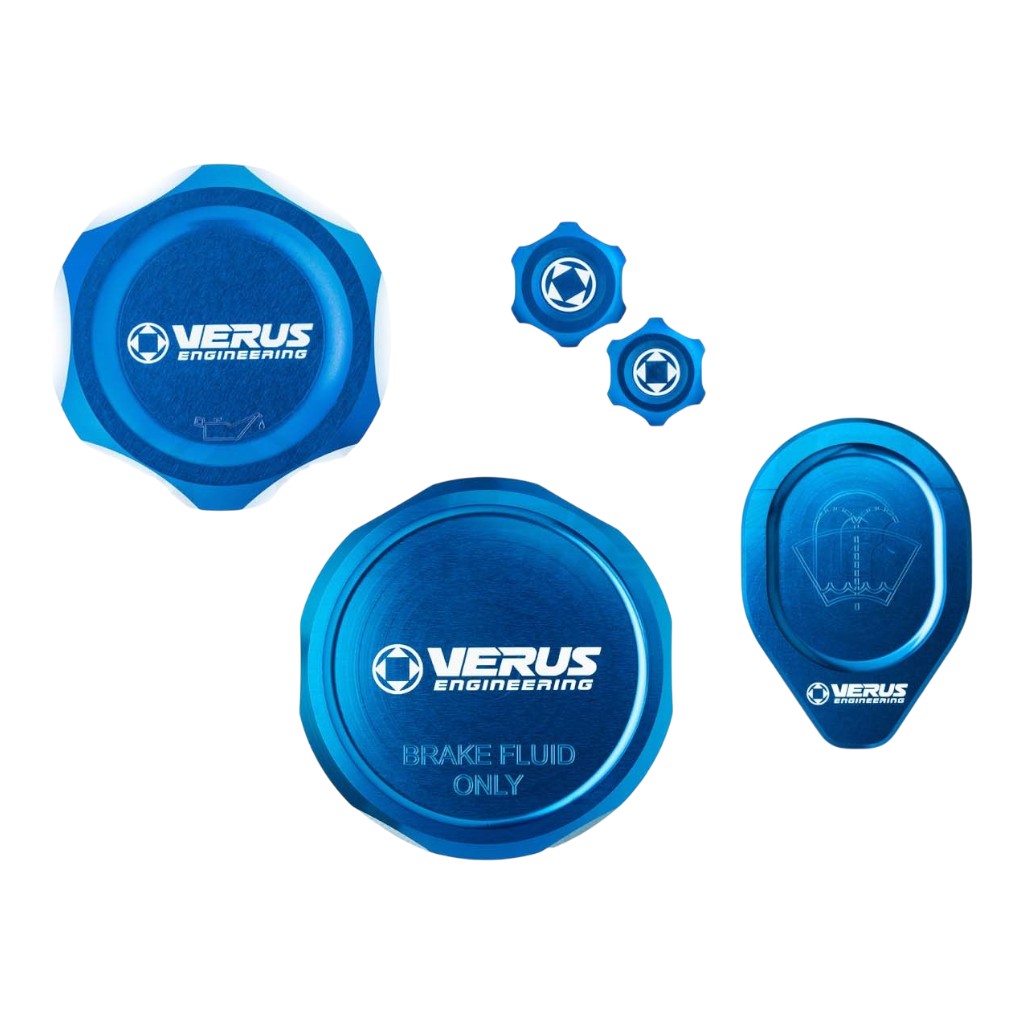 VERUS ENGINEERING A0766A-BLU-FHS Engine Bay Cap Kit FHS, Blue for HONDA Civic Type R (FL5) Photo-0