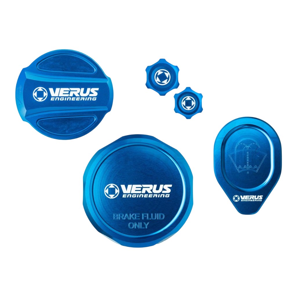VERUS ENGINEERING A0766A-BLU-RLA Engine Bay Cap Kit RLA, Blue for HONDA Civic Type R (FL5) Photo-0