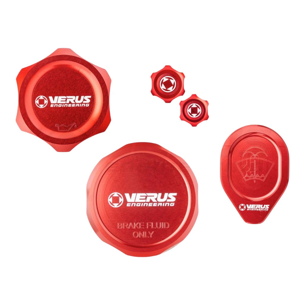 VERUS ENGINEERING A0766A-RED-FHS Engine Bay Cap Kit FHS, Red for HONDA Civic Type R (FL5) Photo-0