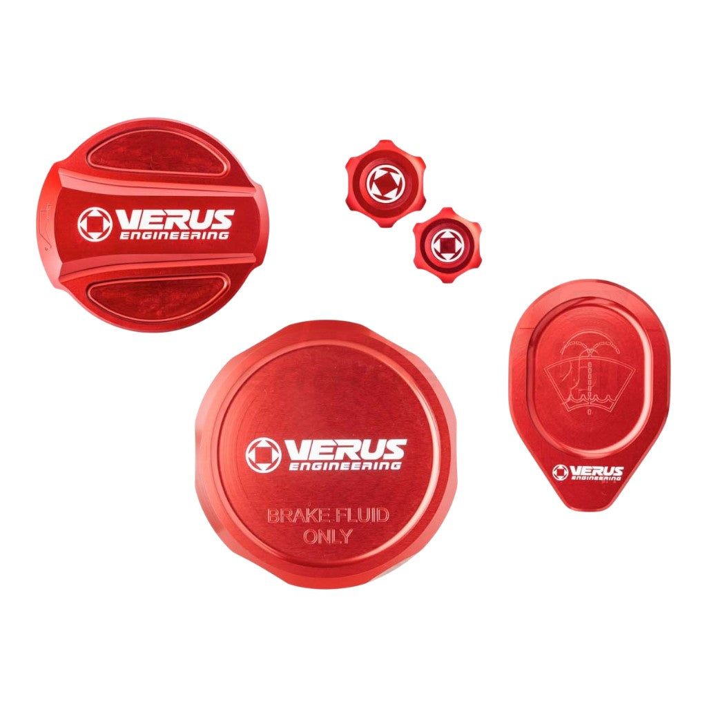 VERUS ENGINEERING A0766A-RED-RLA Engine Bay Cap Kit RLA, Red for HONDA Civic Type R (FL5) Photo-0