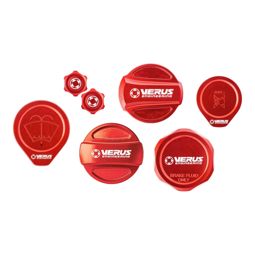 VERUS ENGINEERING A0768A-RED-RLA Full Car Cap Kit RLA, Red for SUBARU WRX (VB) Photo-0