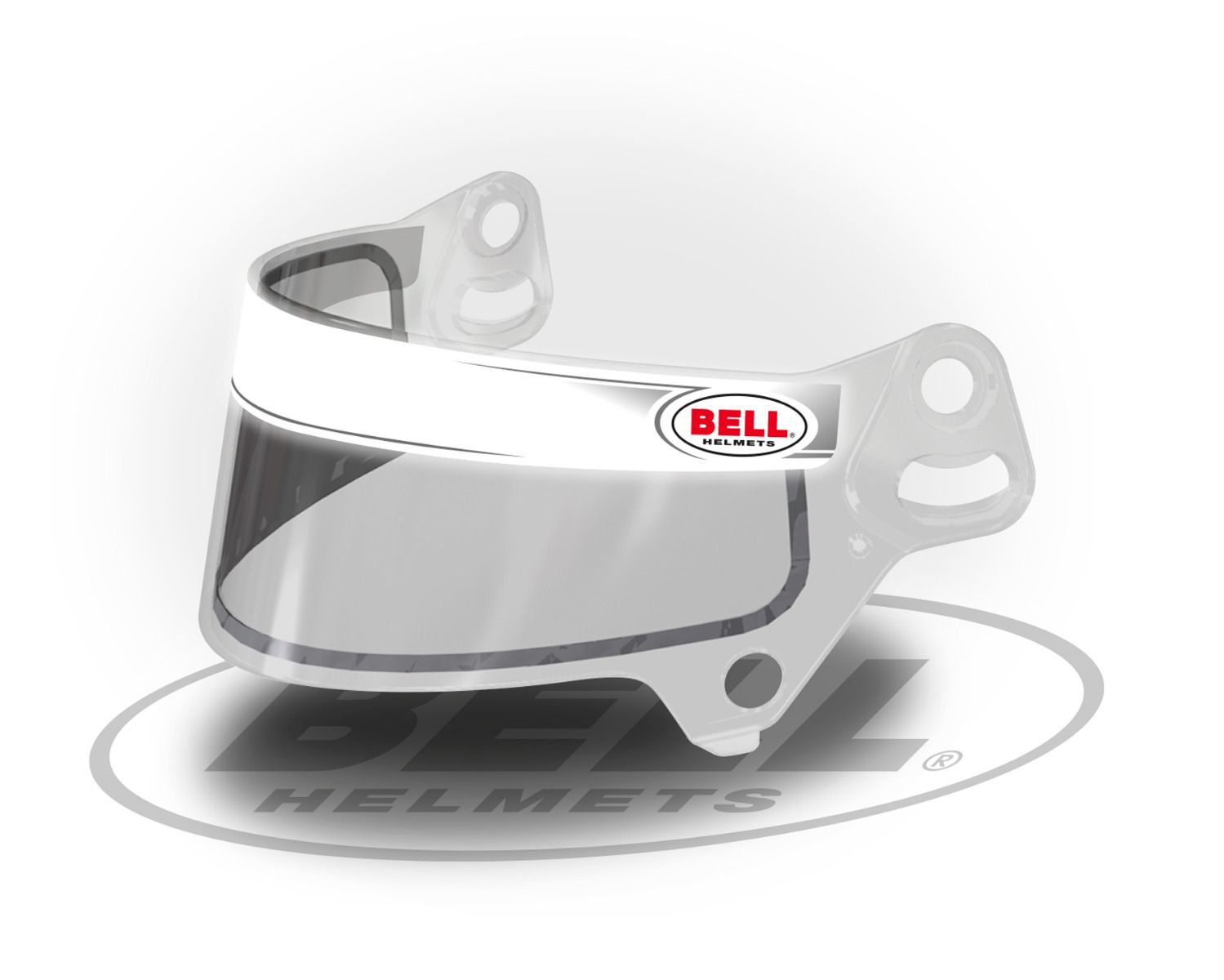 BELL 2150001 Visor strip kit, white Photo-0