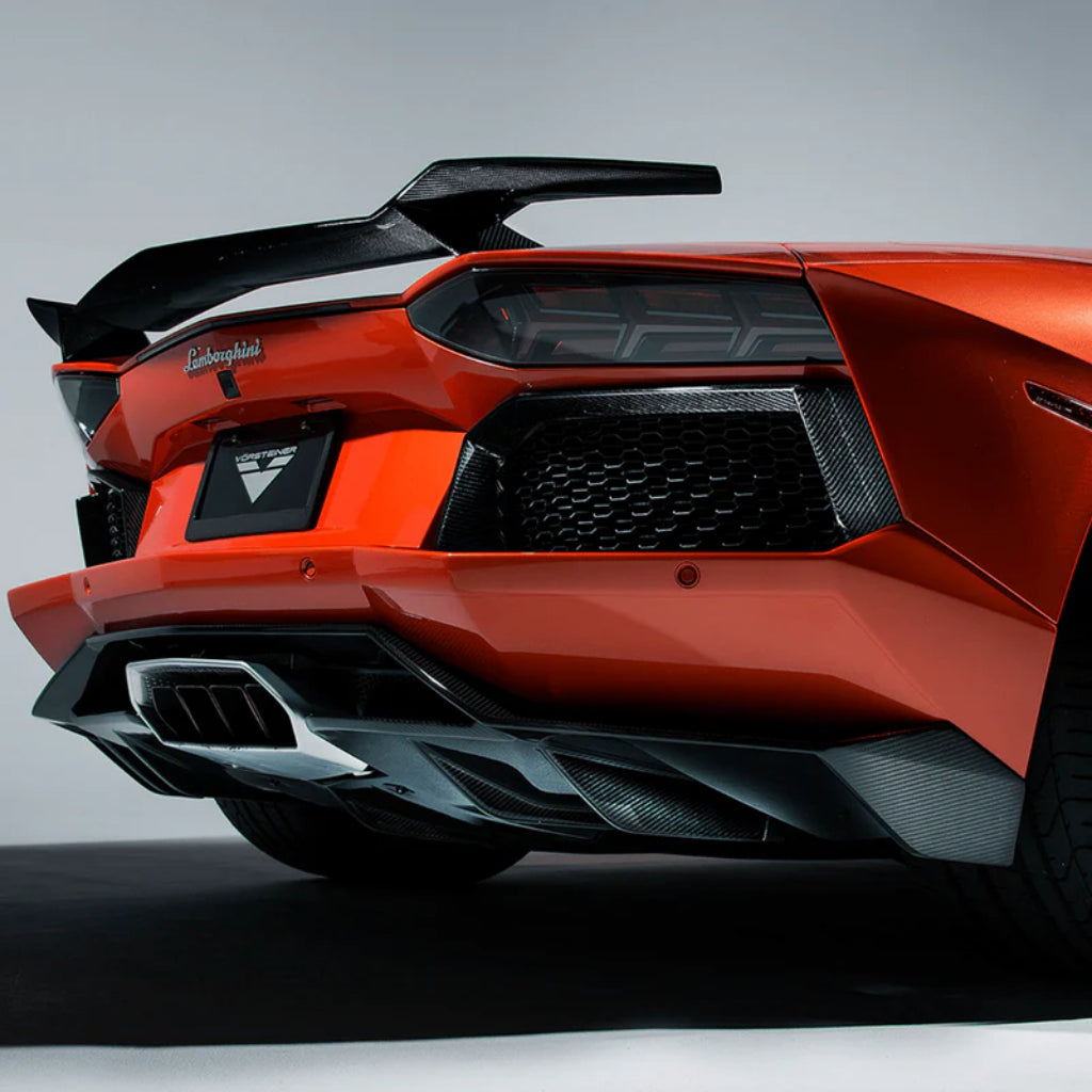 VORSTEINER 0704LOV Rear Diffuser ZARAGOZA EDIZIONE (Gloss Carbon) for LAMBORGHINI Aventador LP700-4 2011-2017 Photo-1
