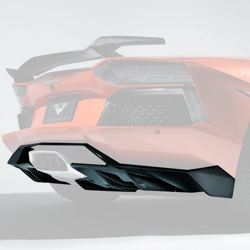 VORSTEINER 0704LOV Rear Diffuser ZARAGOZA EDIZIONE (Gloss Carbon) for LAMBORGHINI Aventador LP700-4 2011-2017 Photo-0