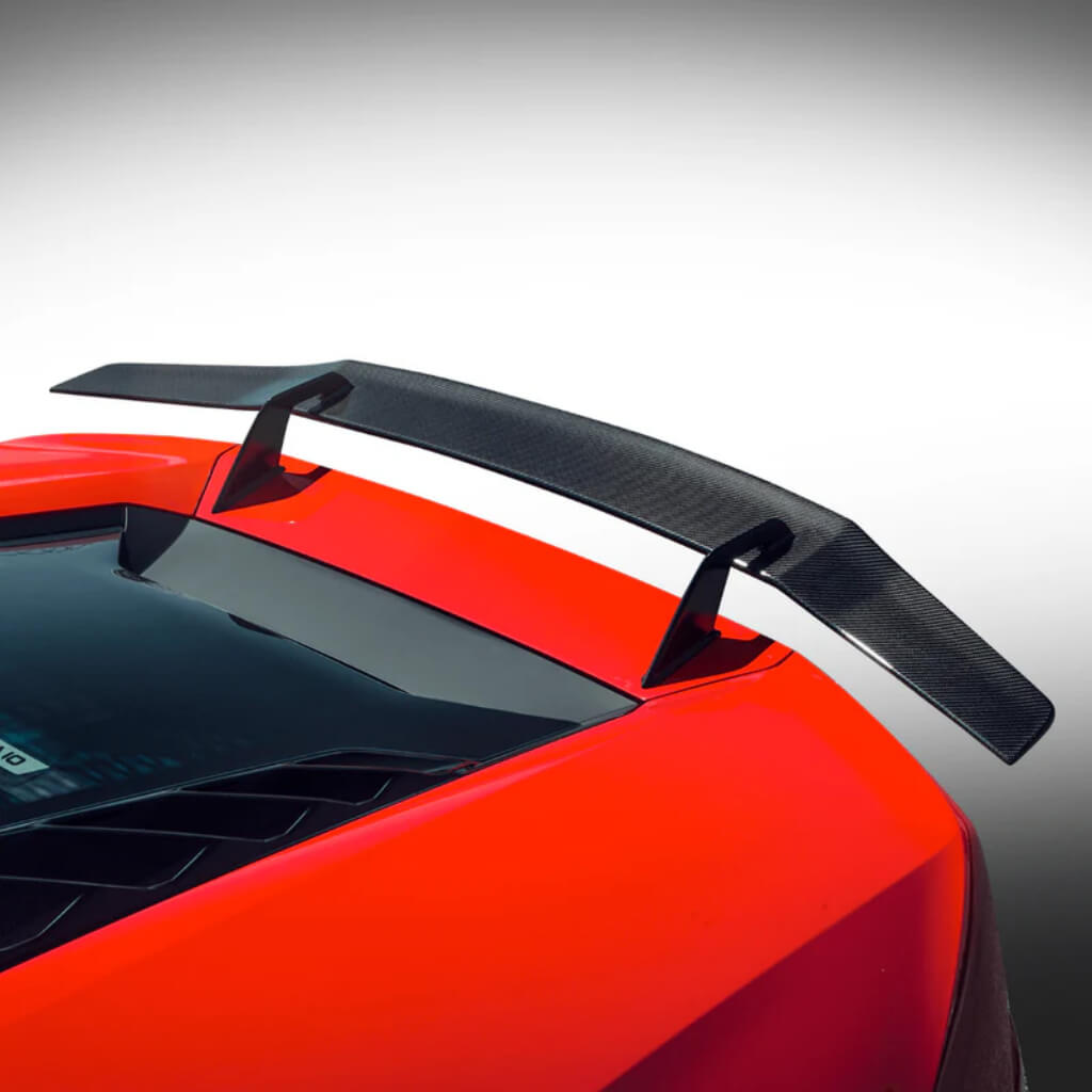 VORSTEINER 0902LOV Wing Blade with Aluminum Uprights VERONA EDIZIONE (Gloss Carbon) for LAMBORGHINI Huracan LP610-4 / LP580-2 Photo-1