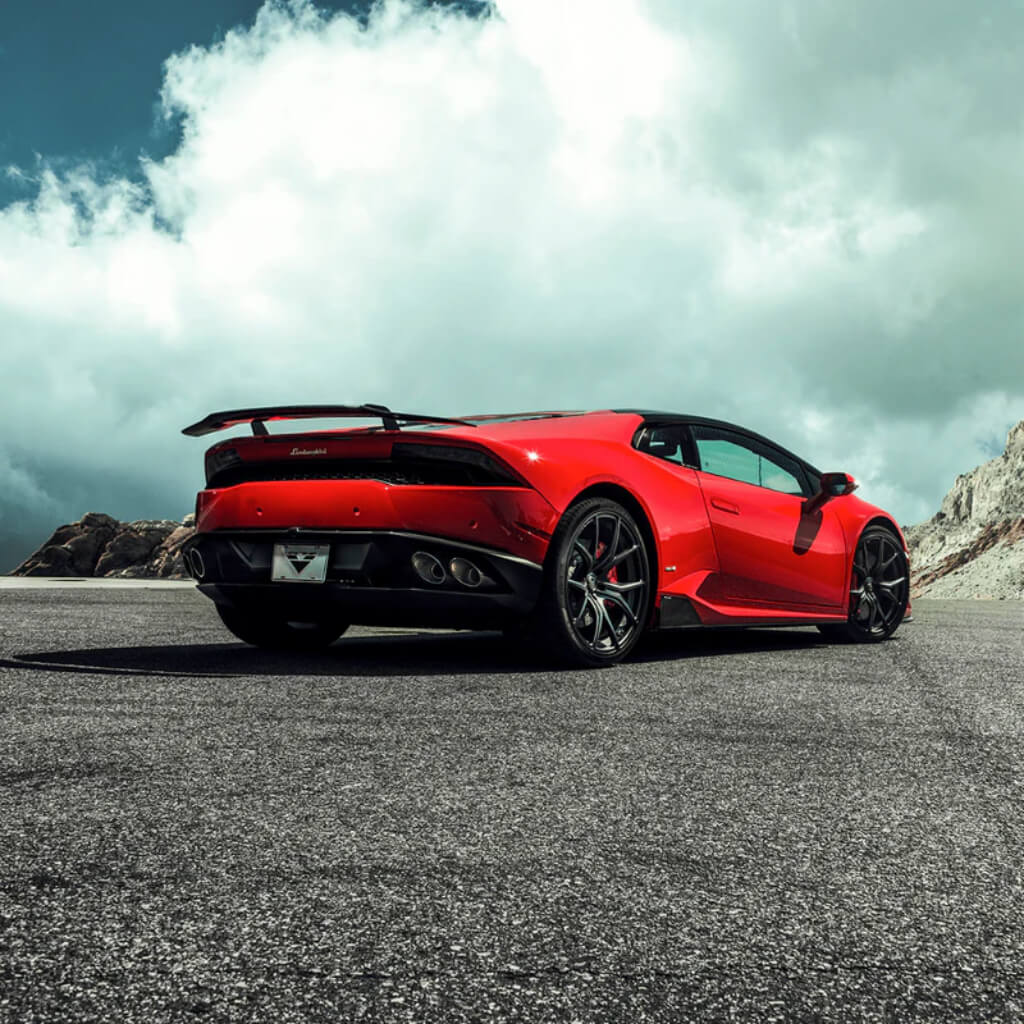 VORSTEINER 0902LOV Wing Blade with Aluminum Uprights VERONA EDIZIONE (Gloss Carbon) for LAMBORGHINI Huracan LP610-4 / LP580-2 Photo-2