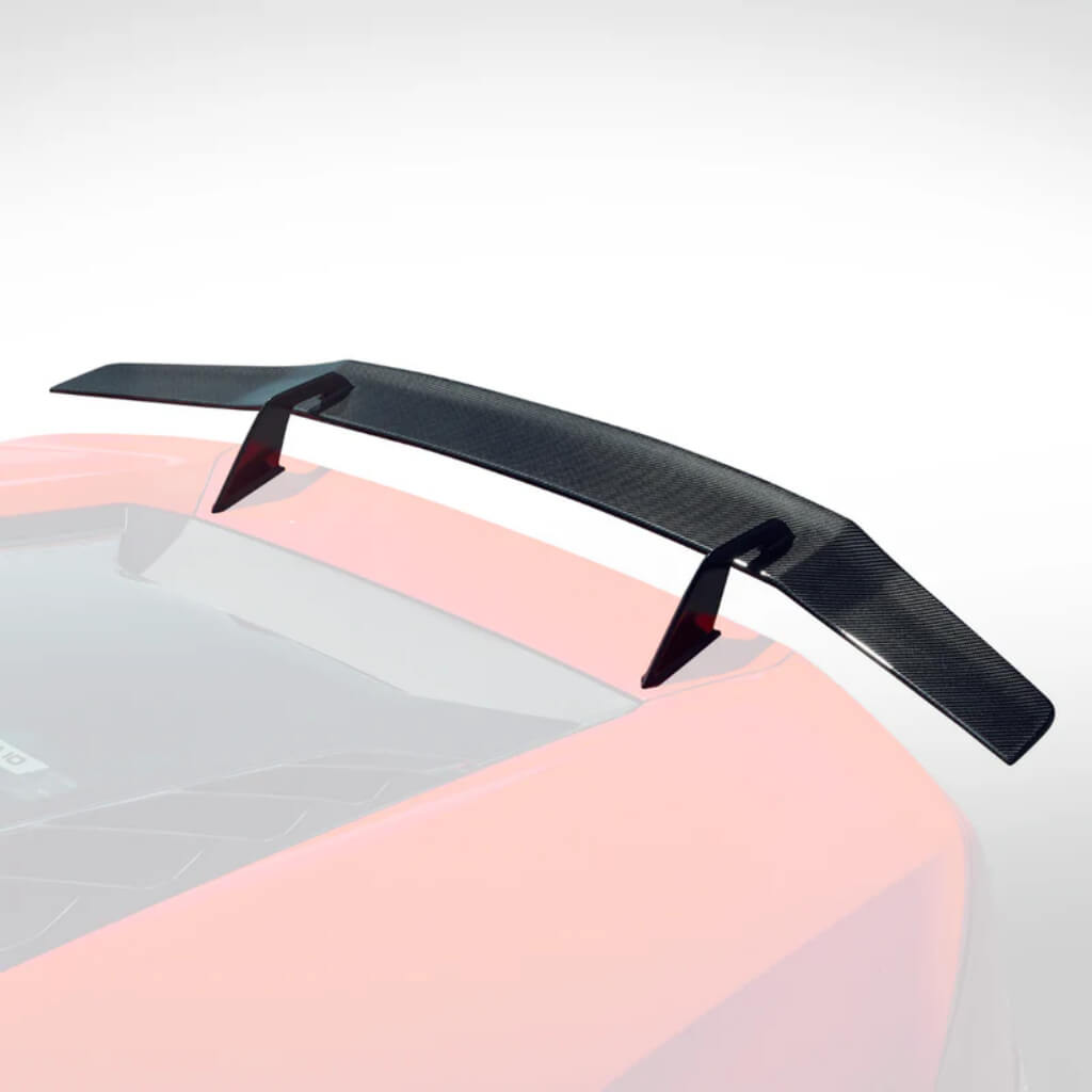 VORSTEINER 0902LOV Wing Blade with Aluminum Uprights VERONA EDIZIONE (Gloss Carbon) for LAMBORGHINI Huracan LP610-4 / LP580-2 Photo-0
