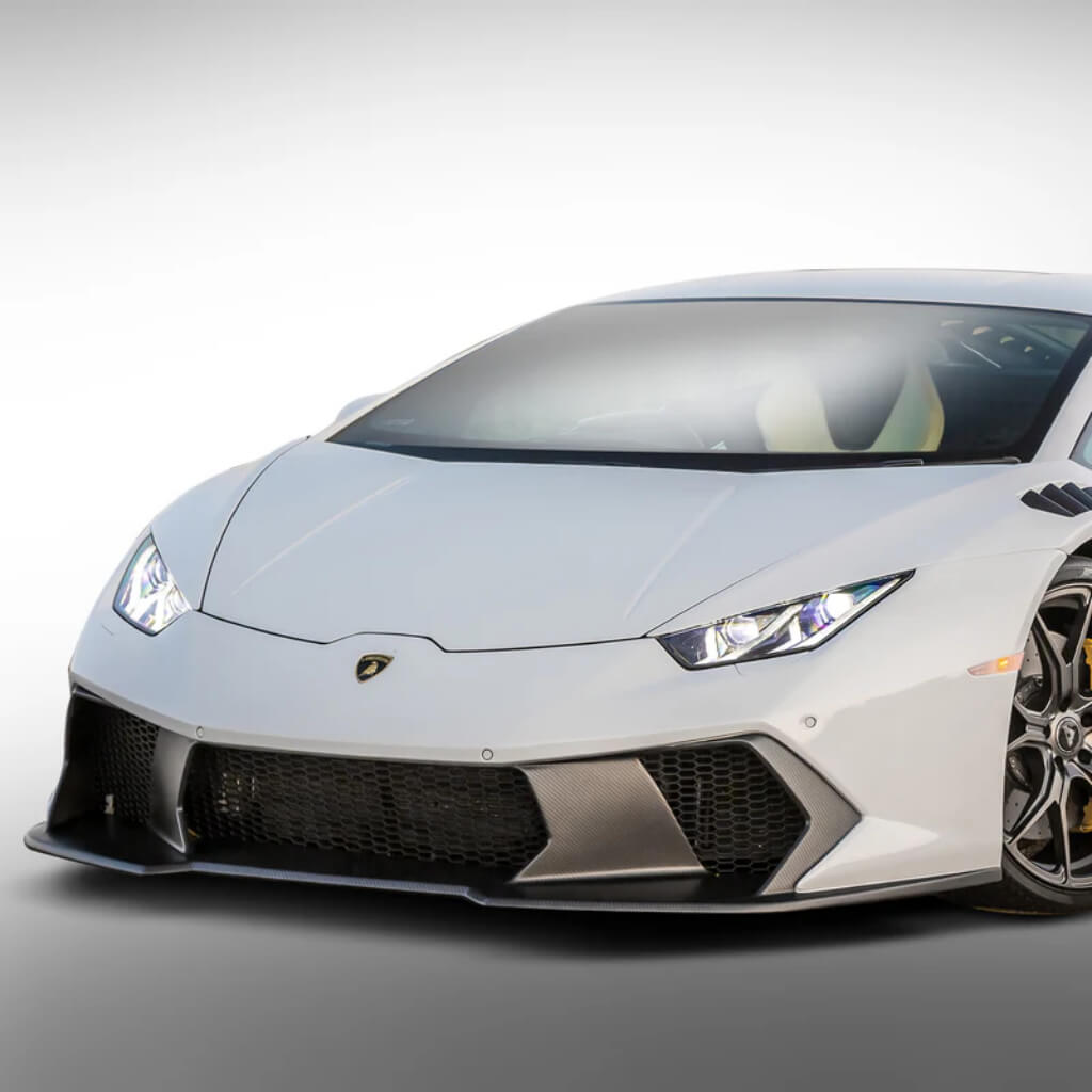 VORSTEINER 0910LOV Front Bumper with Front Spoiler NOVARA EDIZIONE (Gloss Carbon) for LAMBORGHINI Huracan LP610-4 / LP580-2 Photo-1