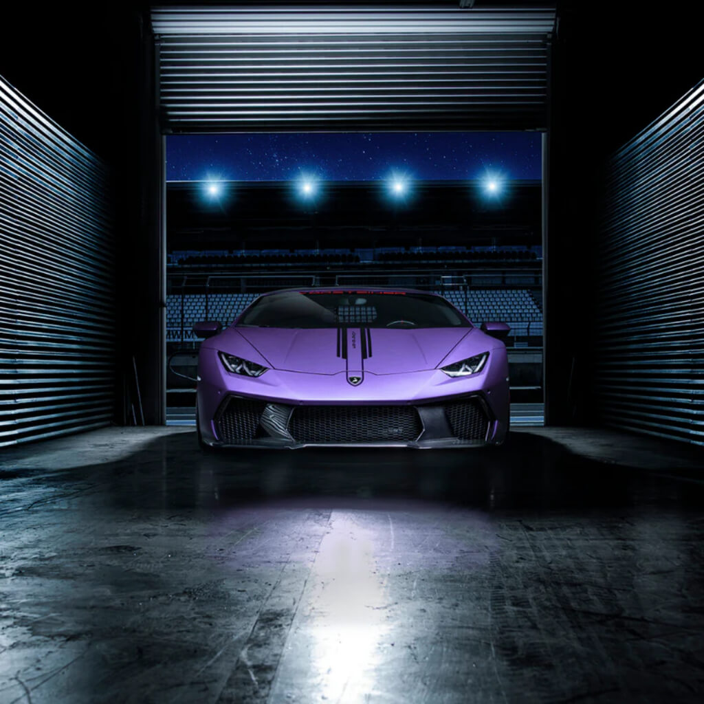 VORSTEINER 0910LOV Front Bumper with Front Spoiler NOVARA EDIZIONE (Gloss Carbon) for LAMBORGHINI Huracan LP610-4 / LP580-2 Photo-5