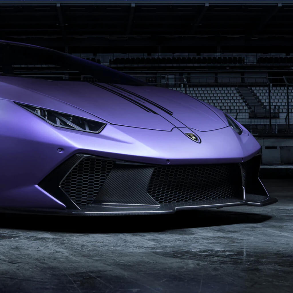 VORSTEINER 0910LOV Front Bumper with Front Spoiler NOVARA EDIZIONE (Gloss Carbon) for LAMBORGHINI Huracan LP610-4 / LP580-2 Photo-6