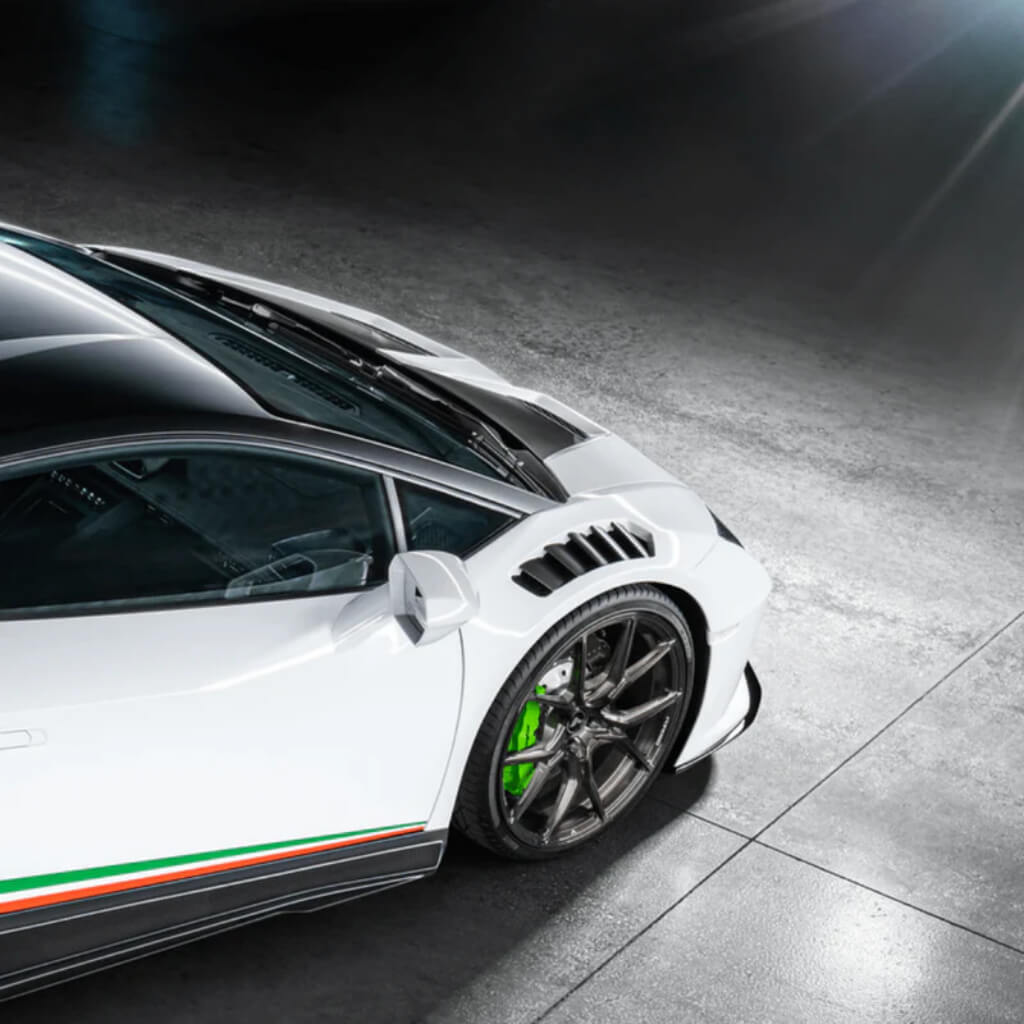 VORSTEINER 0940LOV Front Fenders with Integrated Vents and Splash Shields NOVARA EDIZIONE (Gloss Carbon) for LAMBORGHINI Huracan LP610-4 / LP580-2 Photo-11