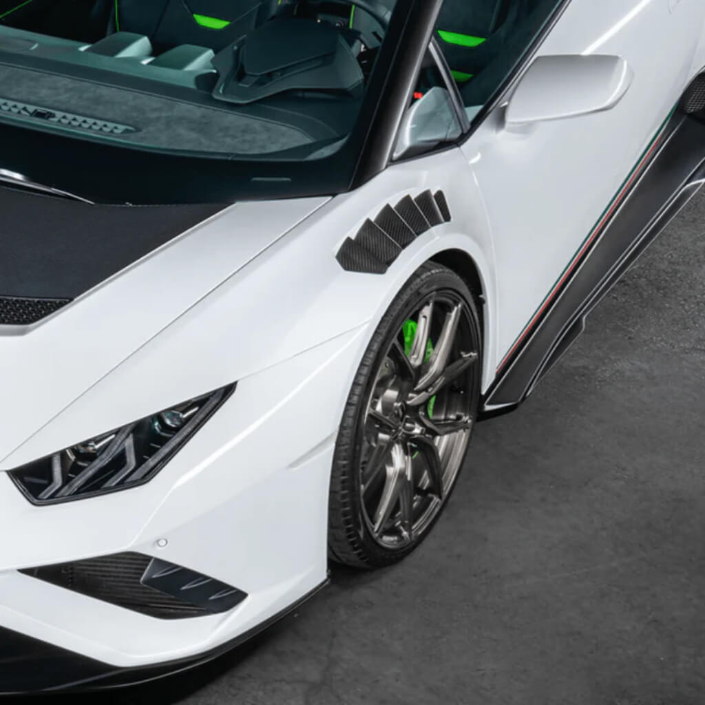 VORSTEINER 0940LOV Front Fenders with Integrated Vents and Splash Shields NOVARA EDIZIONE (Gloss Carbon) for LAMBORGHINI Huracan LP610-4 / LP580-2 Photo-12