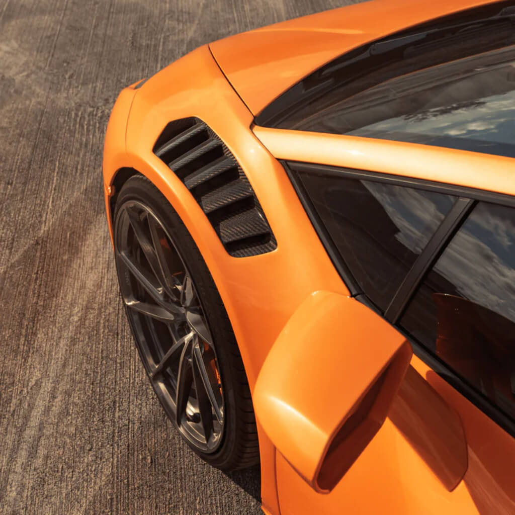 VORSTEINER 0940LOV Front Fenders with Integrated Vents and Splash Shields NOVARA EDIZIONE (Gloss Carbon) for LAMBORGHINI Huracan LP610-4 / LP580-2 Photo-8