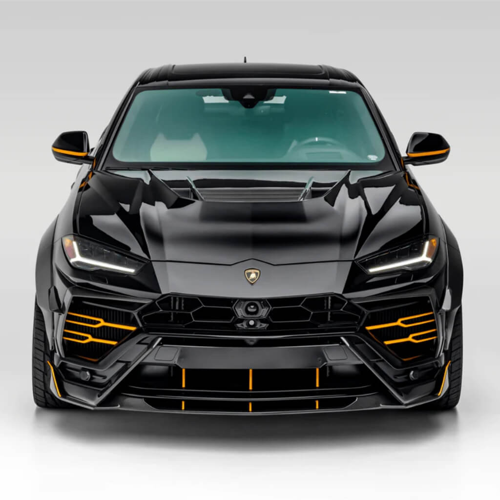 VORSTEINER 2010LOV Bonnet RAMPANTE EDIZIONE (Gloss Carbon) for LAMBORGHINI Urus 2018- Photo-3