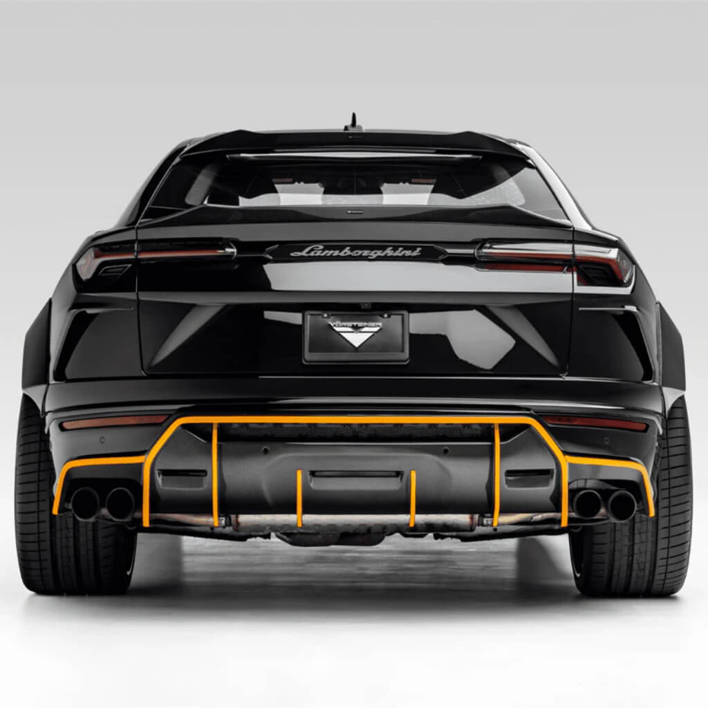 VORSTEINER 2050LOV Rear Diffuser RAMPANTE EDIZIONE (Gloss Carbon) for LAMBORGHINI Urus 2018- Photo-4