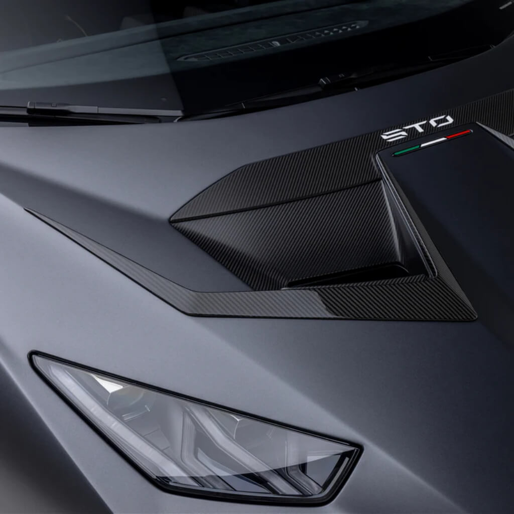 VORSTEINER 4045LOV Hood Ducts VRS (Gloss Carbon) for LAMBORGHINI Huracan STO 2021- Photo-1