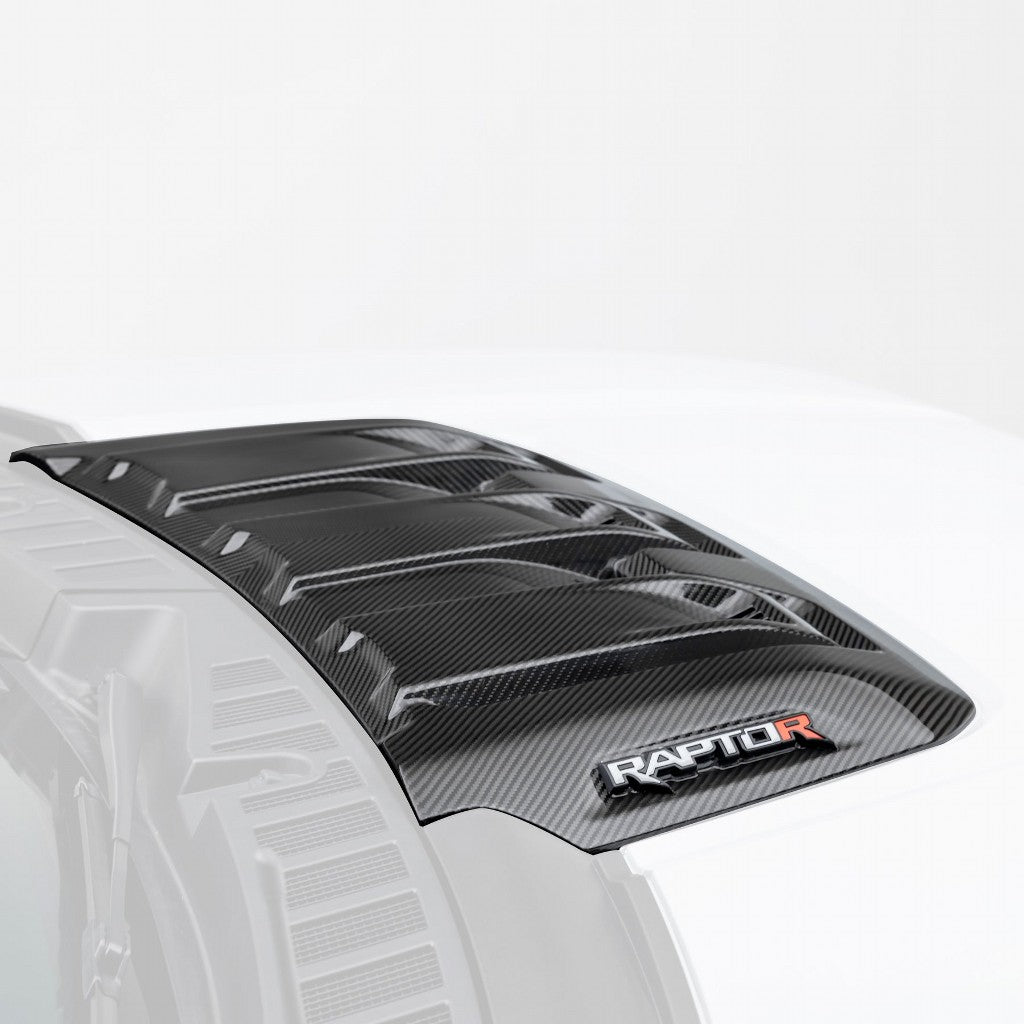 VORSTEINER FRT1025 Hood Trim Scoop (Gloss Carbon) for FORD F-150 Raptor R 2023- Photo-0