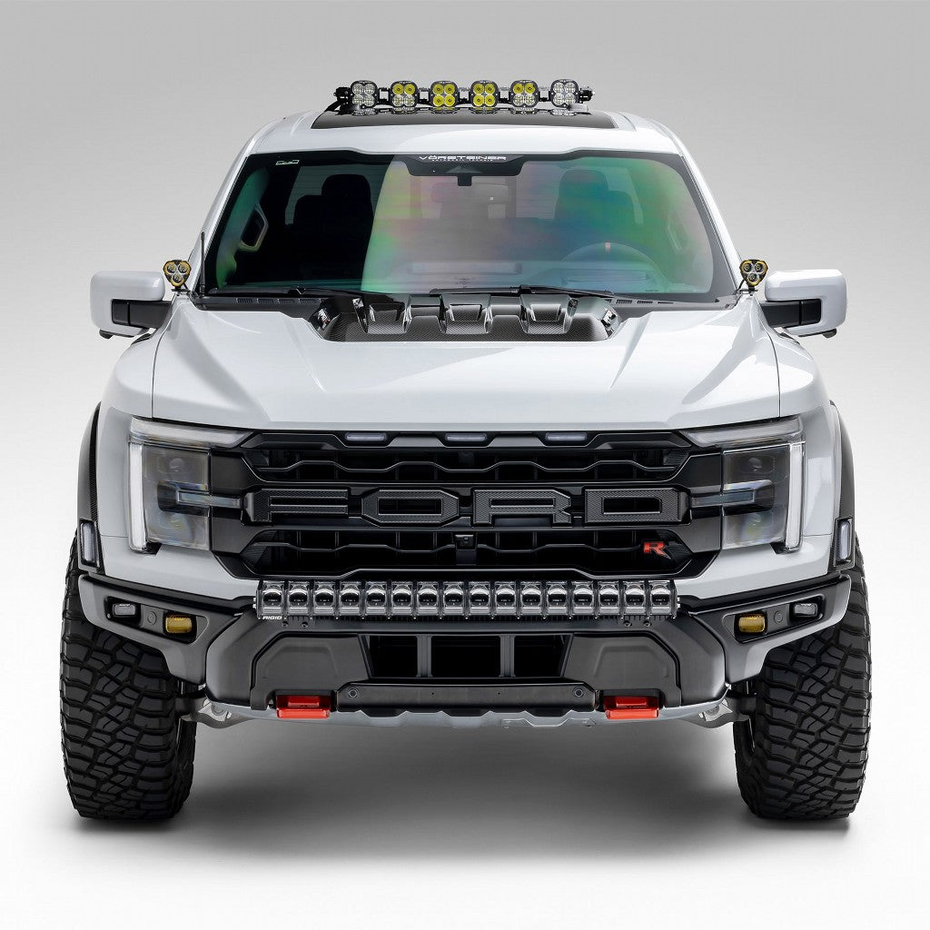 VORSTEINER FRT1026 Hood Trim Scoop (Satin Carbon) for FORD F-150 Raptor R 2023- Photo-6