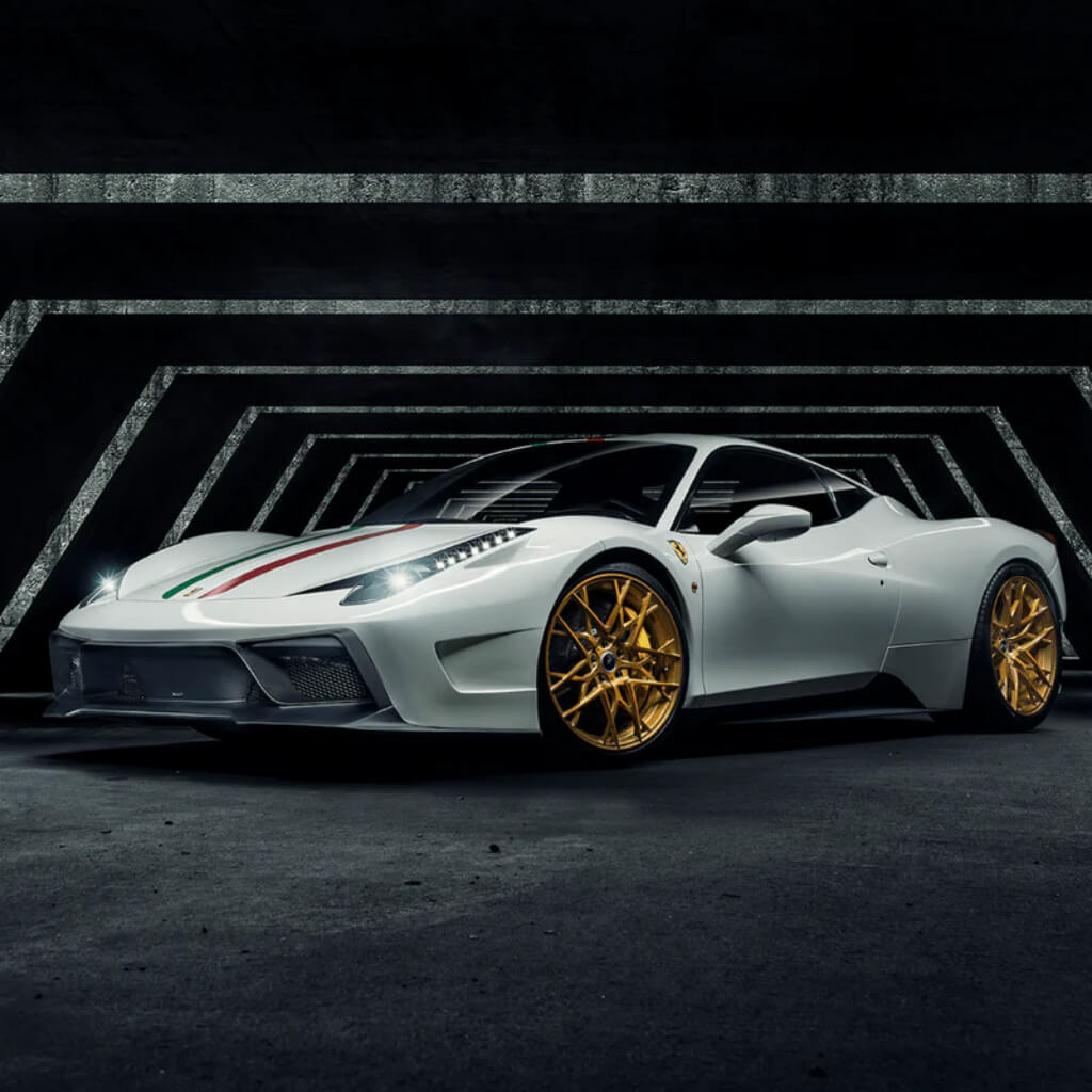 VORSTEINER FRV1110 Front Bumper with Front Spoiler VX AERO (Gloss Carbon) for FERRARI 458 Italia 2009-2015 Photo-4