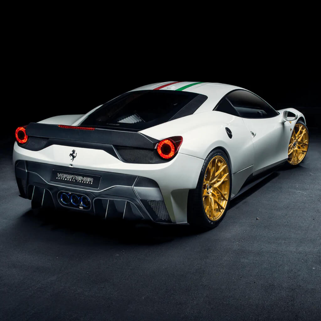 VORSTEINER FRV1140 Rear Bumper with Rear Diffuser incl. Exhaust Tips VX AERO (Gloss Carbon) for FERRARI 458 Italia 2009-2015 Photo-3